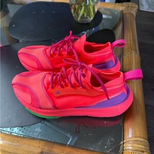 Adidas by Stella McCartney Neon Pink and Purple Runner Sneakers